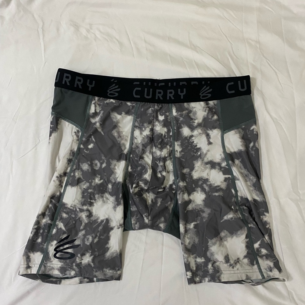 Under Armour Curry Black and Gray Boxer Briefs